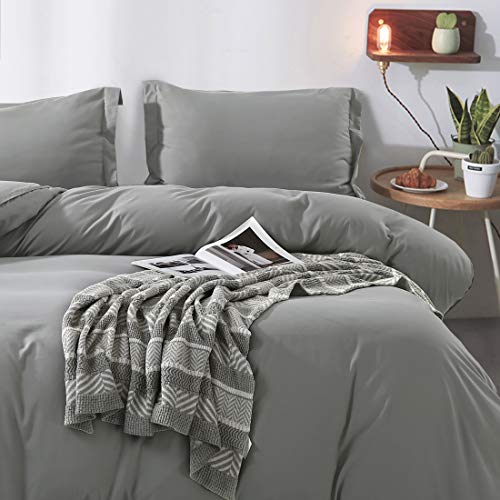 Duvet Cover Queen, Ultra Soft Double Brushed Microfiber Hotel Bedding