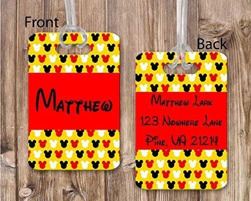mickey luggage tags