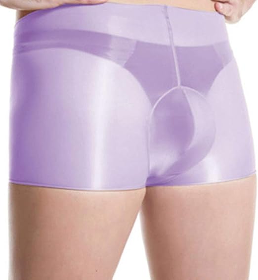 Amazon 透ける 薄地 メンズパンツ シースルーショーツ ボクサーパンツ 男性下着 メンズ インナー セクシー ランジェリー ショーツ アンダー パンツ U凸ポーチ ヒップハングショーツ インナーパンツ パープル ボクサー 通販