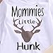 Greenafter Newborn Baby Boys Funny Bodysuits+ Deer Pants +Hats Outfits Clothes Set (3-6months, White)