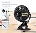 OPOLAR Stroller Fan, USB or Battery Operated Desk Mini Personal Fan, 1 Setting, Clip on Fan for Treadmill, Office, Dorm, Home and Outdoor Disney Using-F711A