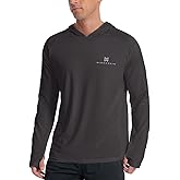 WINNERAIN Men's Sun Protection Hoodie UPF 50+ Fishing Long Sleeve Rash Guard Shirt SPF UV Protection T-Shirt Lightweight