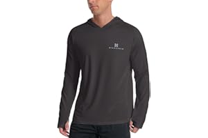 WINNERAIN Men's Sun Protection Hoodie UPF 50+ Fishing Long Sleeve Rash Guard Shirt SPF UV Protection T-Shirt Lightweight