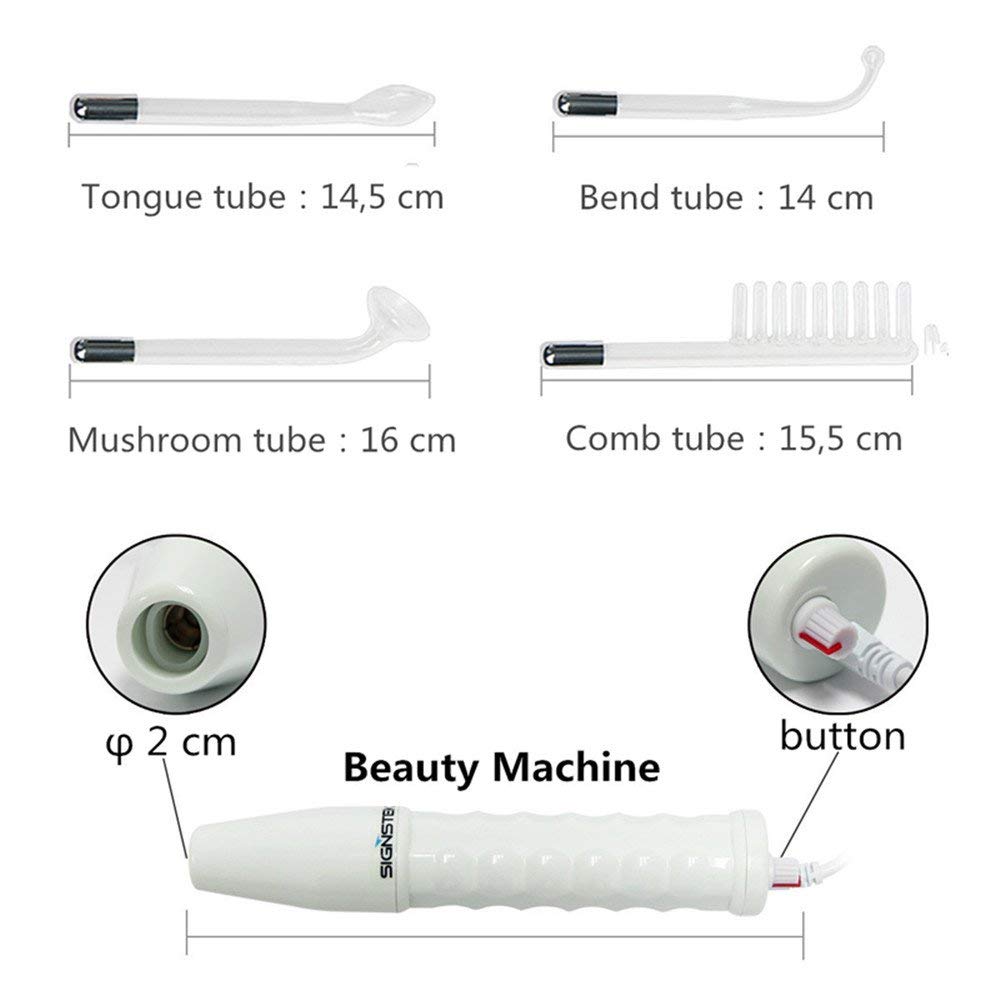 Signstek Portable High Frequency Face Wand Facial Machine for Skin Tightening, Acne Wrinkles Remover, Puffy Eyes: Beauty
