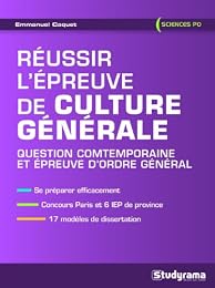 Réussir l'épreuve de culture générale