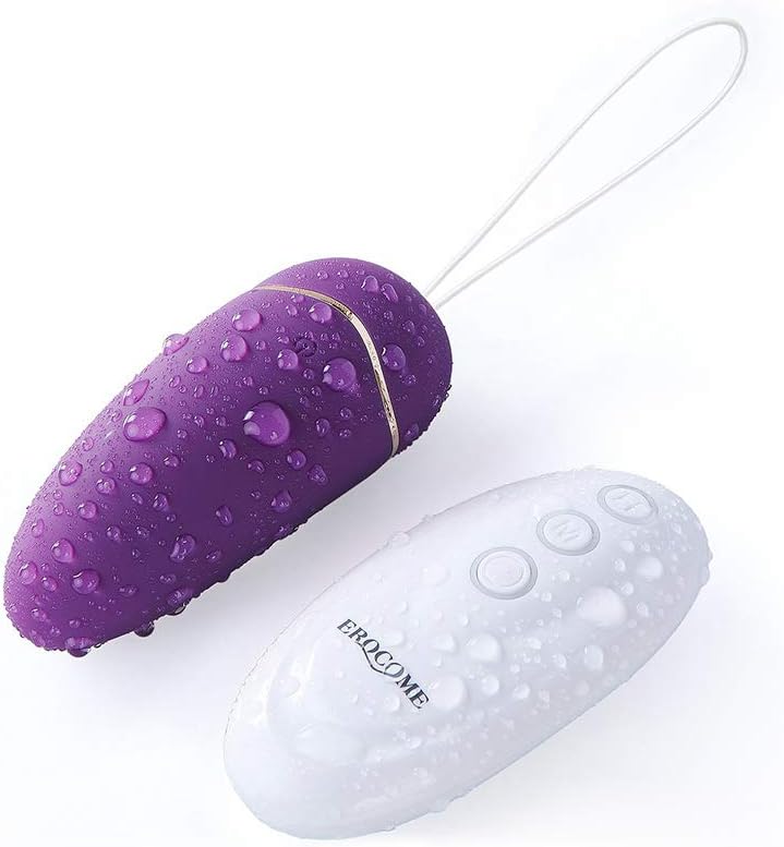 Ursamajor Wireless Auto-Heating Remote Waterproof 12+1Frequency Silicone Quiet Purple Kegel Ball Love Egg Bullet Egg Yoni Egg for Women and Couple