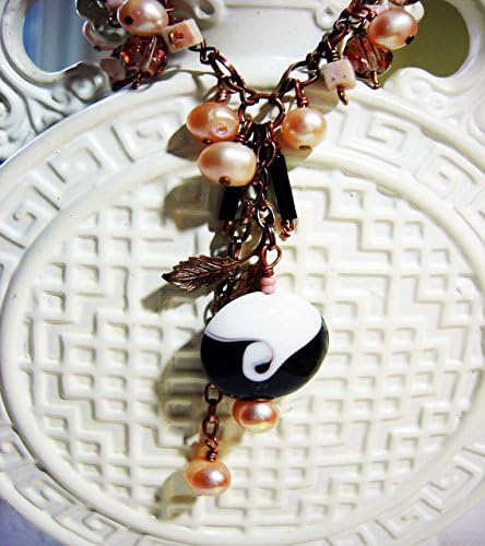 Handmade Pink Rhodonite Gemstone and Cultured Akoya Pearl Pendant Necklace with Free Set of Matching Earrings, Women's Fine Jewelry, Fashion Necklace