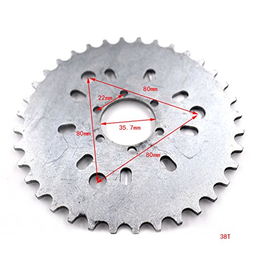 Supermotorparts 1" 25mm / 1.5" 38mm CNC Adapter 38T Sprocket Fits 80cc Motorized Bicycle - Thumbnail 5