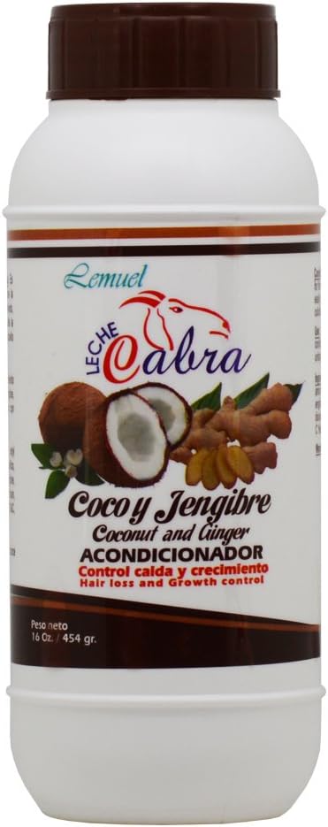 Lemuel Leche Cabra Coconut and Ginger Conditioner For Hair Loss 16oz