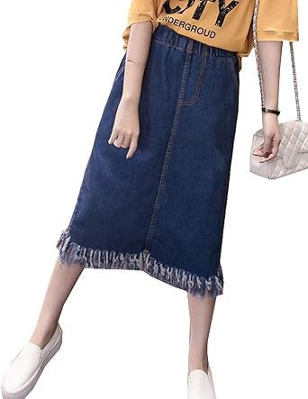 denim tassels