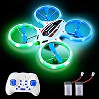 Rainbrace Mini Drones for Kids Beginners, Quadcopter RC Drone with LED Lights and Altitude Hold, Outdoor RC Helicopter Remote Control Flying Toys for Boys Age 8-14 Years Old