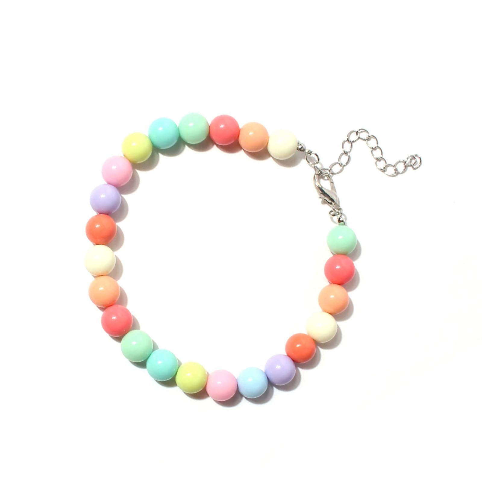 Dog Pearl Necklace Colorful Pet Jewelry Adjustable Pet Collar for Mini Breeds Dogs Cats Puppy Kitten