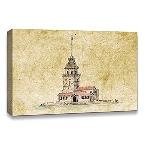 Freehand Sketching of Scenery Pictures Home Wall for...