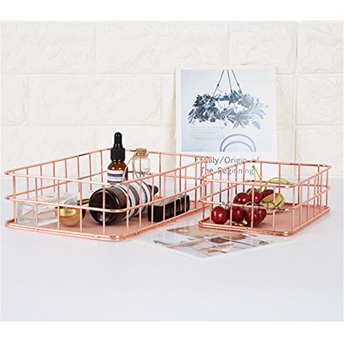 HKFV Unique Rose Gold Storage Box For Home Decor Storage