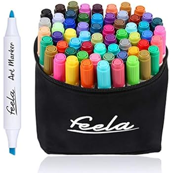 highlighters feela painting sketching highlighting markers marker coloring pens twin dual colors case tips