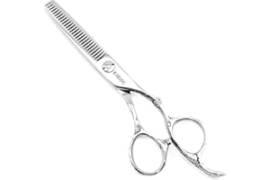 Hair Thinning Shears 5.5 Inch Hair Thinning Scissors for Women Professional Barber Scissors 440C Hair Scissors Barber Shears 28 Teeth Rose handle KINSARO