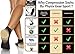 Physix Gear Short Compression Socks for Men & Women - Best Low Compression Socks Women & Men with Arch Support, Ideal for Running, Plantar Fasciitis comfort, and Swelling - Ankle, Brown/White, S/M