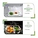 Prep Naturals Glass Meal Prep Containers Glass 2 Compartment (3 Pack) - Glass Food Storage Containers - Glass Storage Containers with Lids - Divided Glass Lunch Containers Food Container 24 Ounce