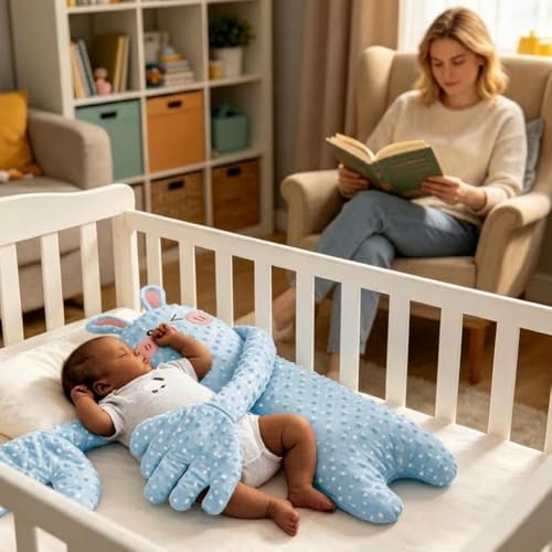 Almofada Nana Neném: Batidas Suaves e Música de Ninar para Sono do Bebê | Carregamento USB