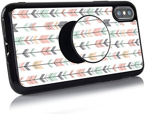 iPhone X Personalized Case,iPhone 10 Case Unique Soft Ultralight Slim Cover, Newest Thin Anti-Drop TPU Protective Case with Pop Mount Stand Integrative for iPhone X(5.8 Inch)[Arrow Fletching]