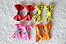 yagopet 50pcs/25pairs New Puppy Dog Hair Clips Small Bowknot with Tiny Alligator Clips Pet Grooming Products Mix Colors Varies Patterns Pet Hair Bows Dog Accessories