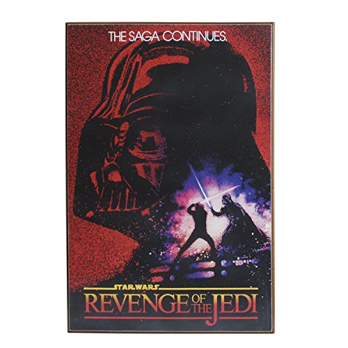 Silver Buffalo SW2436 Disney Star Wars Revenge Of the Jedi Wood Wall Art, 13 x 19 inches