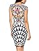 MOQUEEN Slim Fit Print Midi Dress 2249