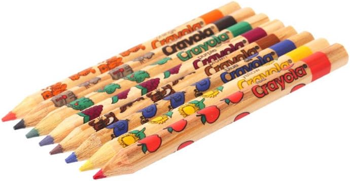 Crayola Write Start Colored Pencils, Classic Colors, 8 Count, Assorted (CYO684108): Toys & Games