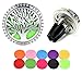 Essential Oil Diffuser Vent Clip with 10 Refill Pads,Horsky Car Air Vent Aromatherapy Fragrance Perfume Air Freshener Locket with Glass Diamonds 4 Stainless Steel Feet-Tree of Life (Tree of Life)