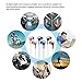 KATEVO Compatible with Most 3.5mm Interface Device (IOS/Android Smart-phone, Laptops, Gaming, etc.), In-Ear Wired Headphones Mic, Color Random, Pack of 2 PCS