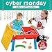 Sand and Water Table, Aquatic Arena Sandbox Activity Play Set - Play Sand and Water Creative Sensory Table with Lid & Accessories, Includes 12 Piece Beach Toy Play Set, With Bonus Water Gun & E-Book
