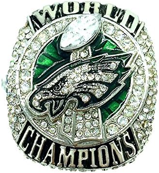 AMOH JERCY 2017-2018 NEW Philadelphia Eagles Football Super Bowl LII World Foles and Wentz Championship Replica Ring