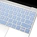GMYLE Silicone Keyboard Cover for Macbook 12 inch (A1534) and New Macbook Pro 13 inch 2016 (A1708, without TouchBar) - Serenity Blue (US Layout)