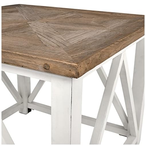 Amazon Brand Stone & Beam Coastal Breeze Accent Side End Table, 27.5