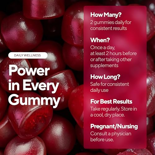 VitaUp Beet Root Gummies – Beetroot Gummies with CoQ10, Grape Seed, Vitamin C, B12 & B3 – Beets Gummies for Circulation Support – Beet Supplement for Energy & Immune Support – 60 Beets Chews