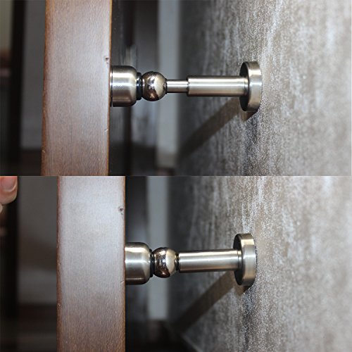 HUAYY 304 Stainless Steel Soft-Catch Magnetic Door Stop Protection Wall Mount Hydraulic Buffer Sound Dampening Door Stopper HYY-18012502