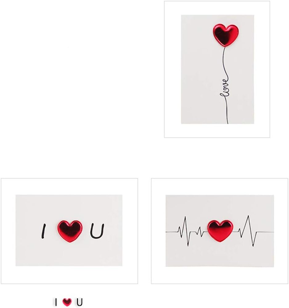 Papeterie We Whll Saint Valentin Carte De Voeux En Forme De Coeur Conception De Battement De Coeur Amour Stereo Je Taime Carte De Battement De Coeur Carte Danniversaire Fournitures De Bureau Hovdenhoyfjellsenter No