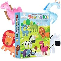 Sewing Kit for Kids: Korium 40 Piece Beginner Sewing Kits for Girls and Boys - Craft Kit For Kids Easy Kids Sewing Kit DIY Girls Felt Stuffed Animals - Premium Craft Supplies Arts and Crafts for Girls