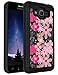 Galaxy J2 Prime Case,Galaxy Grand Prime Plus Case,ANLI(TM)[Shock Absorption] Hybrid Dual Layer Armor Protective Case Cover for Samsung Galaxy J2 Prime/Galaxy Grand Prime Plus Flowers Black