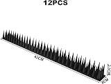 ASelected 5m Bird Spikes Anti Climb Fence Wall Deterrent Black view 2