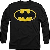 Popfunk Batman Classic Logo Long Sleeve T-Shirt, Black