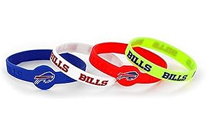 Aminco NFL Silicone Bracelets, 4-Pack