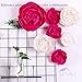 Letjolt Giant Paper Flower Decorations for Wall White Crepe Paper Flower for Wedding Bouquets Thanksgiving Flowers Decorations Baby Shower Nursery Flower Wall Decor( Set 3)