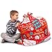 Large Christmas Gift Bags – Set of 4 Xmas Present 36”x44” Jumbo Extra Large Gift Bags Wrapping - Plastic Giant Gift Bags for Huge Gifts - Heavy Duty Big Gift Sack Set with Tags & String Ties
