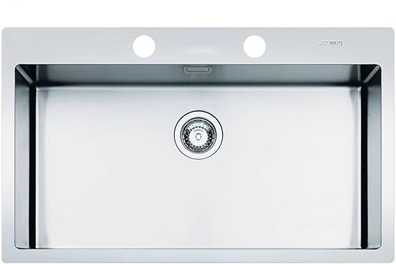 Smeg LFT77RS Edelstahl-Spüle satiniert Küchenspüle Spülbecken groß