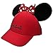 Disney Womens Minnie Mouse Cap With Bow & Ears Red