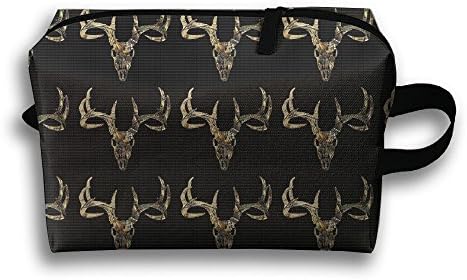 Deer Hunting - Deer Head Camoflauge Deer Oxford Travel Toiletries Bag Sturdy Organizer Cosmetic Handbag For Women Men Portable