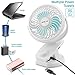 OPOLAR Clip Fan, 5200mAh Battery Operated USB Fan, Power Bank Function, Strong Grip, Clip and Desk Fan 2 in 1, Perfect Personal Rechargeable Fan for Baby Stroller, Crib, Treadmill, Camping, Outdoor