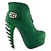 SHOW STORY Trendy Buckle Zip High-top Bone Heel Platform Ankle Boots,LF80620
