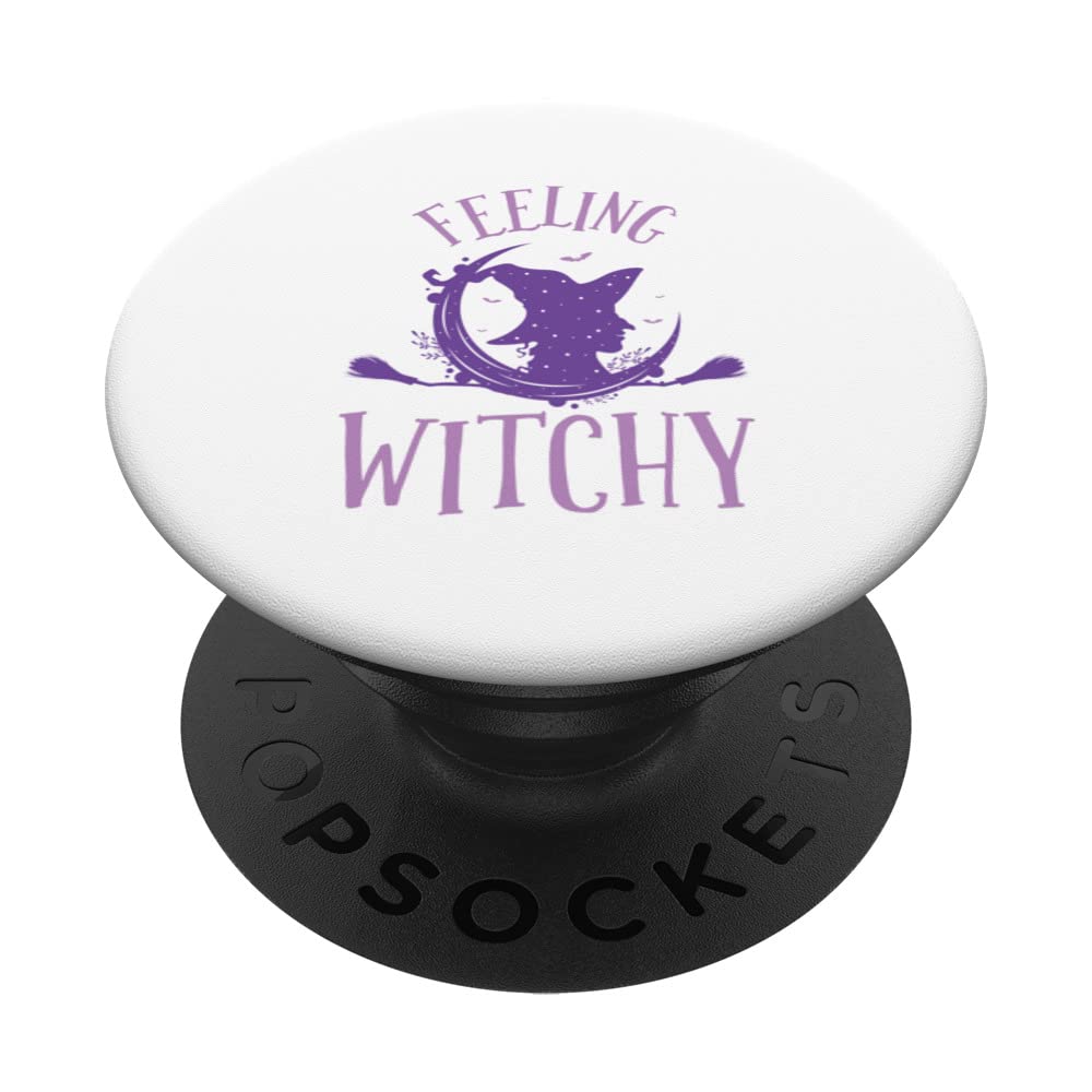 Feeling Witchy Happy Halloween Party Decorations Costume PopSockets Swappable PopGrip
